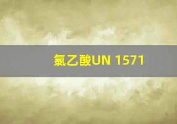 氯乙酸UN 1571